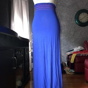 Brand New Royal Blue Maxi Skirt